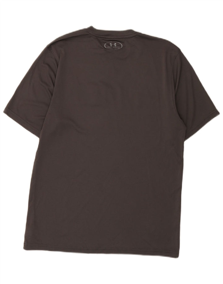 Tricou grafic Under Armour pentru bărbați Heat Gear Top mic poliester gri