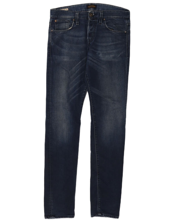 Blugi Jack & Jones GLENN Slim pentru bărbați W31 L34 albastru