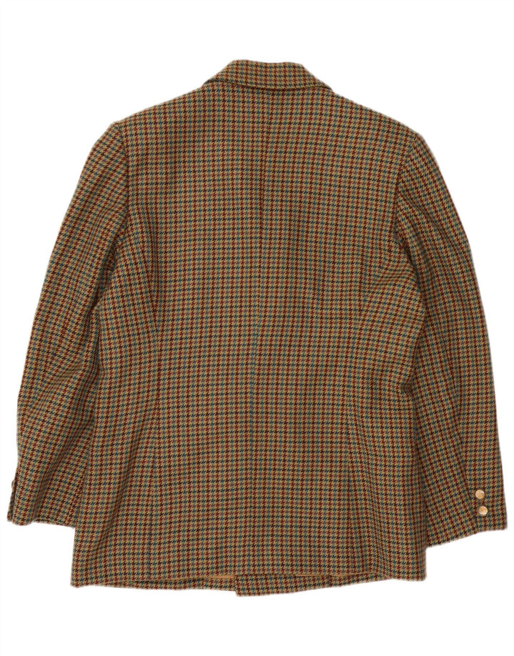 Jachetă vintage pentru femei la dublu piept UK 16, mare, maro, picior de gală