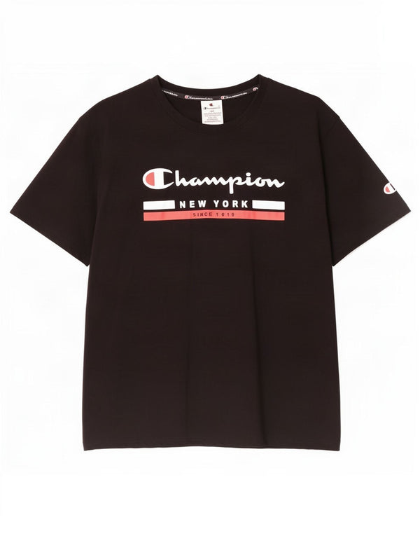 Tricou grafic Champion pentru femei Top UK 20 2XL Bumbac negru