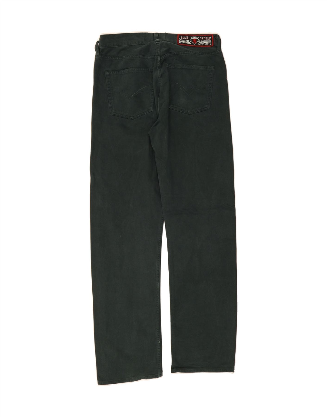 VINTAGE Mens Straight Jeans W32 L33 Green Vintage Vintage and Second-Hand Vintage from Messina Hembry 