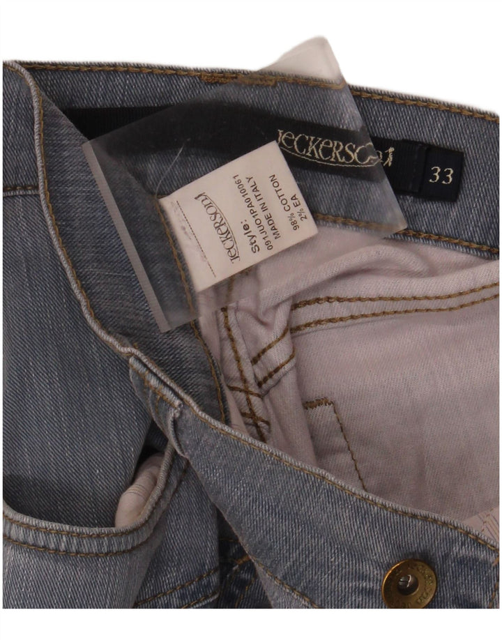 JECKERSON Mens Straight Jeans W33 L30 Blue Cotton