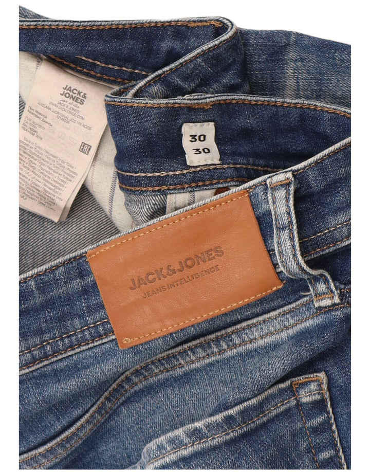 Blugi slim pentru bărbați Jack & Jones W30 L30 bumbac albastru
