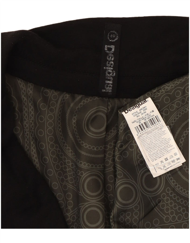 Jachetă pentru femei Desigual 1 Button Blazer EU 46 XL Viscoză neagră