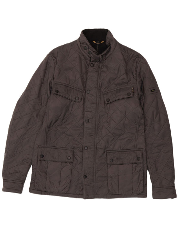 Jachetă matlasată pentru bărbați Barbour UK 40, mare, gri din poliamidă