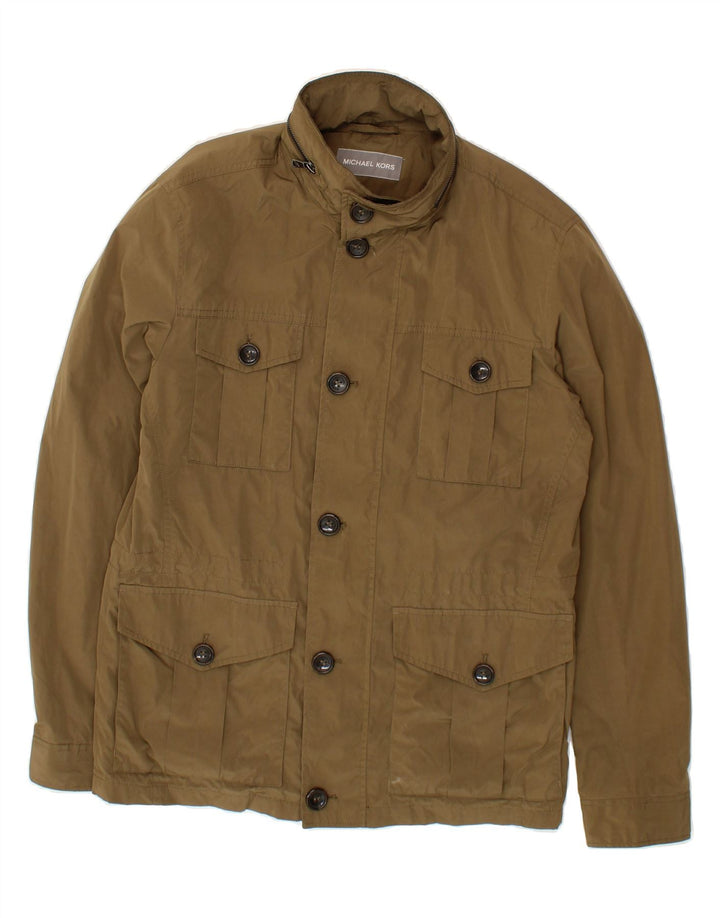 MICHAEL KORS Mens Utility Jacket UK 36 Small Brown Polyester Vintage Michael Kors and Second-Hand Michael Kors from Messina Hembry 