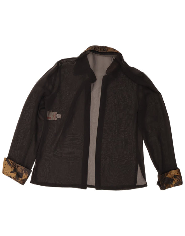 Top cardigan pentru femei Joseph Ribkoff UK 12 Medium Black Colorblock