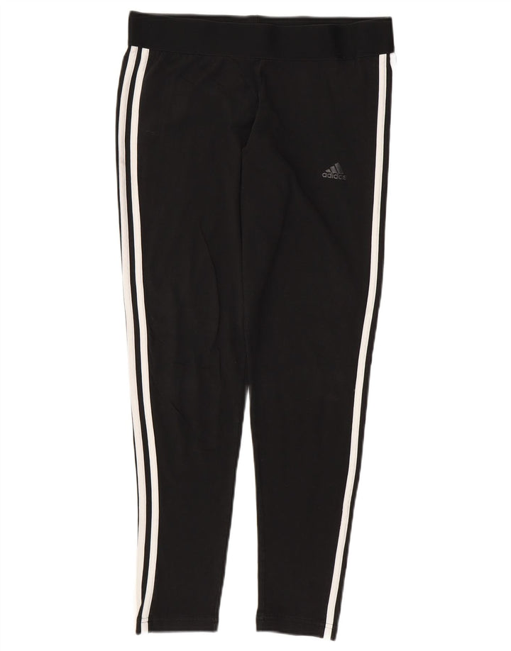 Leggings pentru femei ADIDAS UK 16/18, mare, negru, bumbac