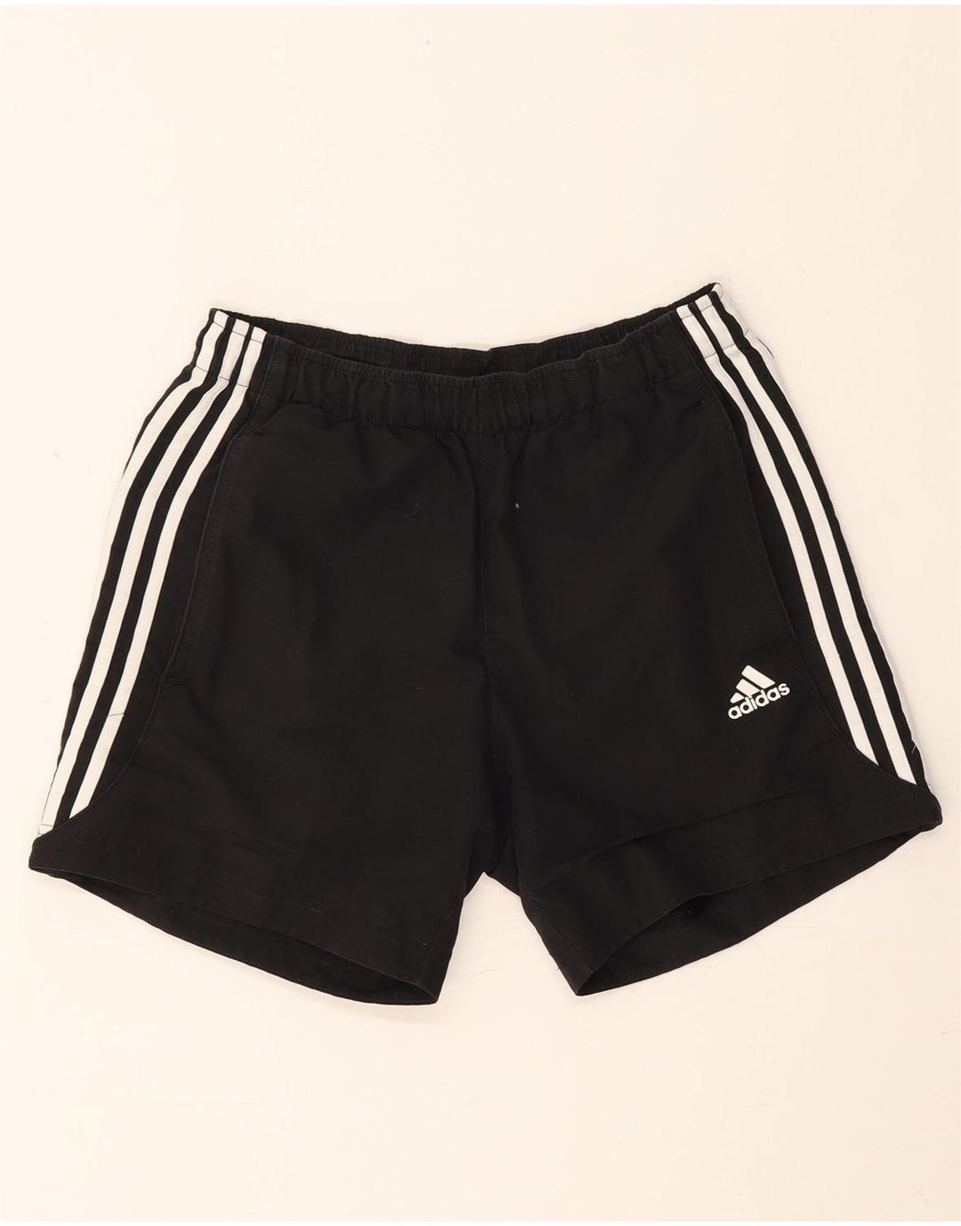 Pantaloni scurți sport Adidas pentru femei UK 8 Small Negru Poliester