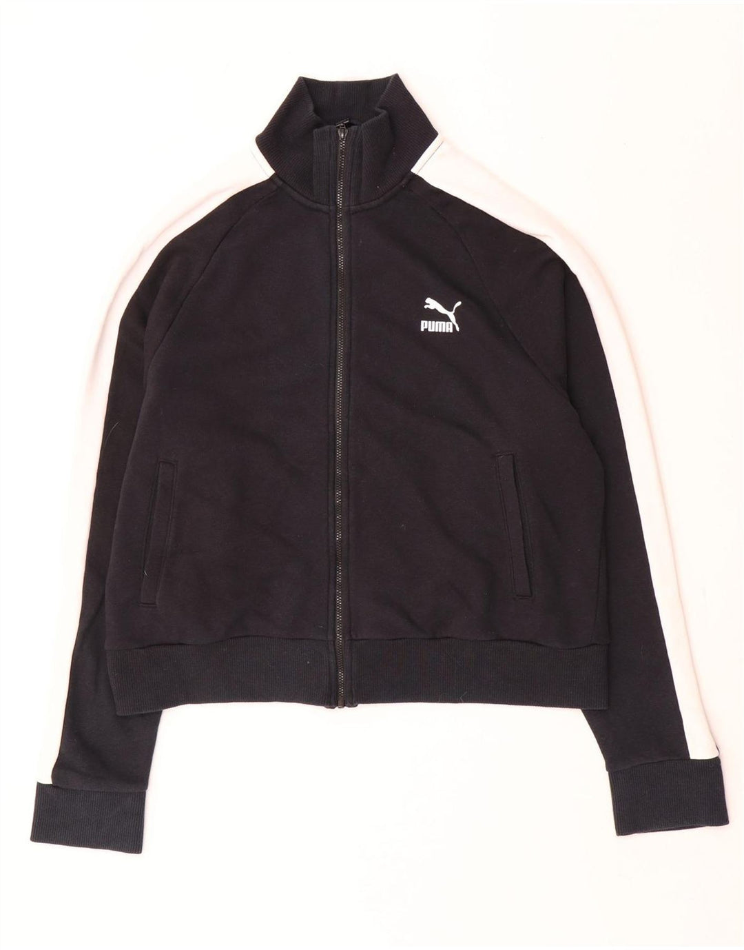 Jachetă Puma Crop Trening Top Jacket UK 16, mare, negru, color block