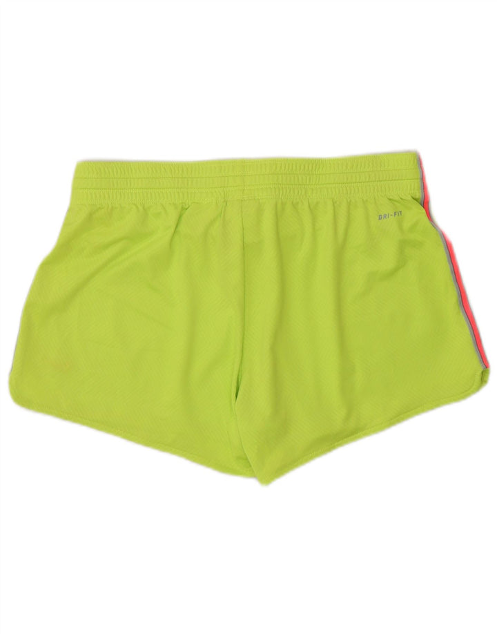 Pantaloni scurți sport Nike Dri Fit pentru femei UK 14 Poliester verde mediu