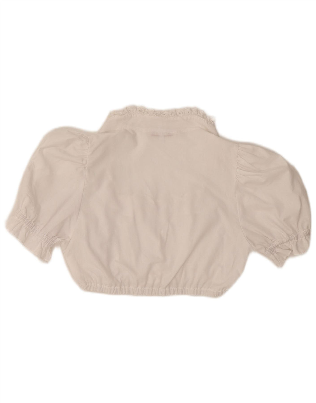 Bluză de top cu mânecă scurtă pentru femei Country EU 36 Poliester alb mic