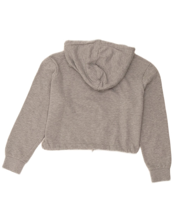 Pulover pentru femei Fila Oversized Graphic Crop Hoodie UK 10 Small Grey Bumbac