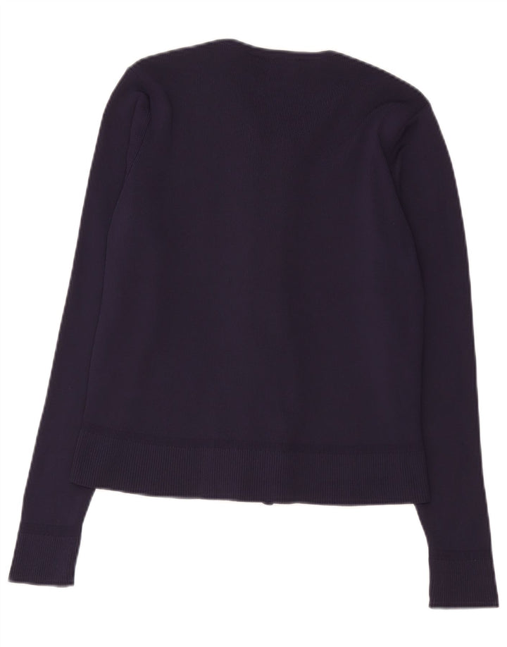 Pulover cardigan pentru femei Marks & Spencer UK 14 Medium Bleumarin Poliamidă