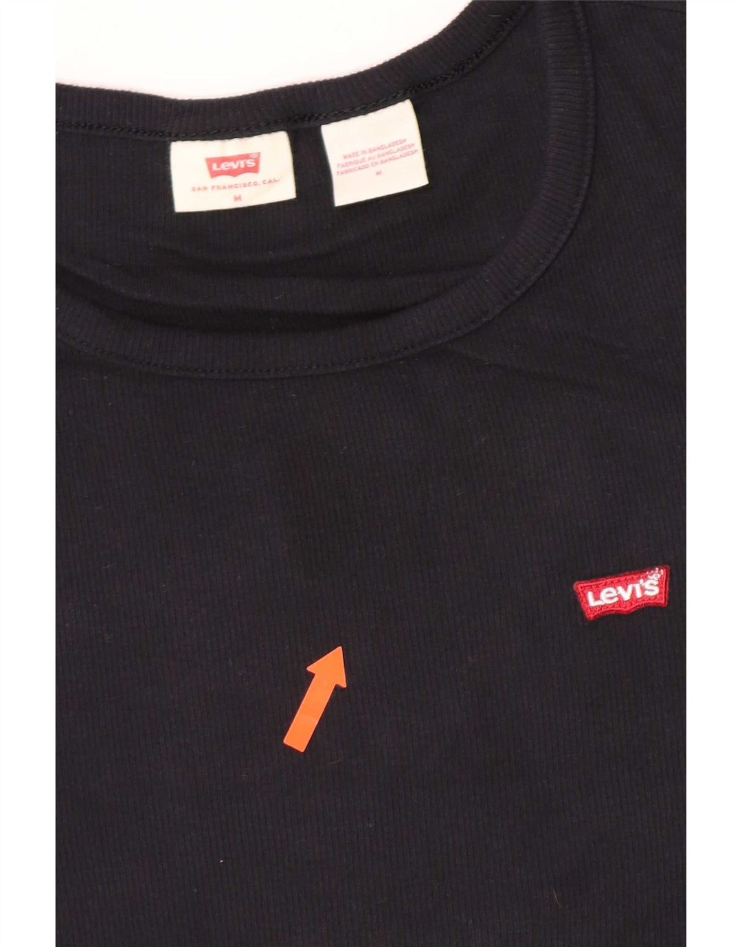 Tricou pentru femei Levi's Top UK 12 Medium Black Bumbac