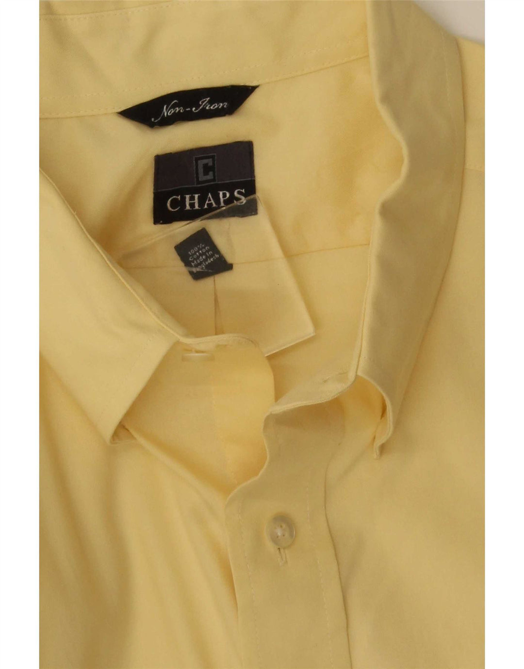 Cămașă pentru bărbați Chaps Ralph Lauren XL, bumbac galben