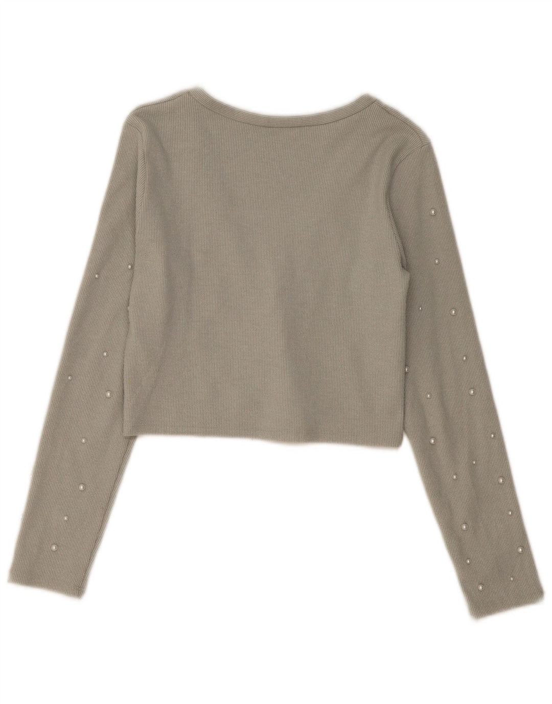Top cardigan pentru femei Zara UK 14 mare, gri, poliester