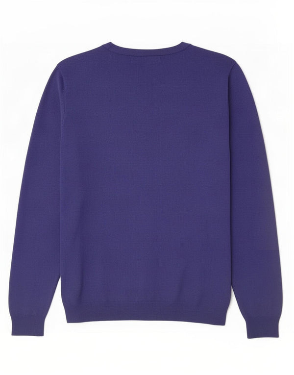 Pulover pentru bărbați Zara, cu gât de barcă, XL, violet