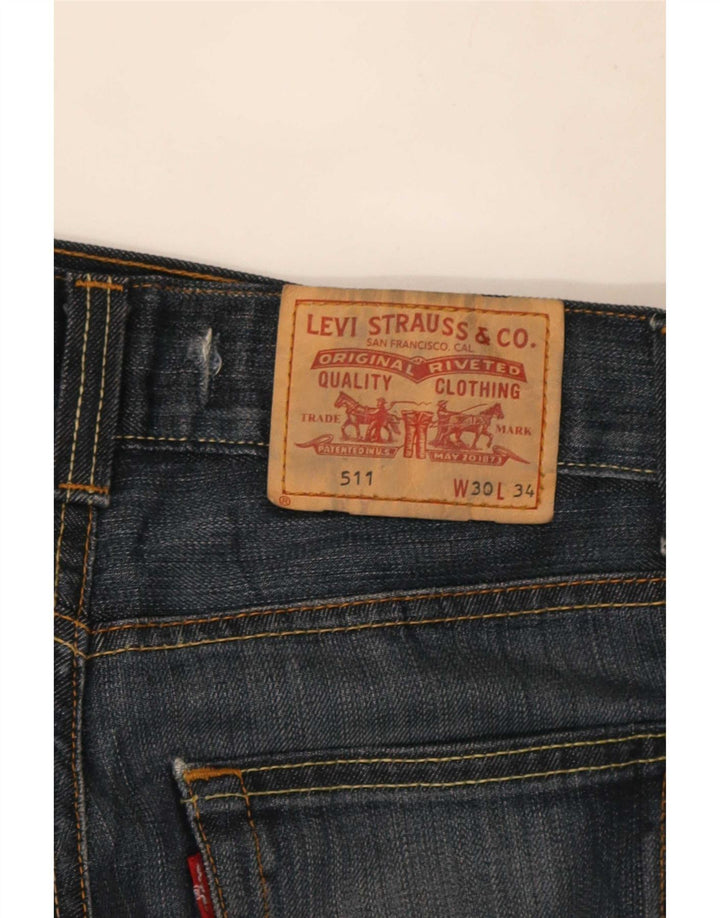Blugi Levi's 511 Slim pentru femei W30 L30 Bumbac bleumarin