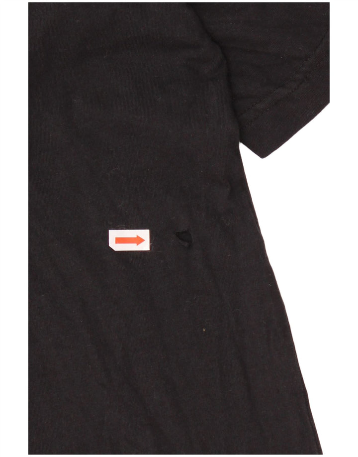 Tricou grafic pentru bărbați Champion Top mare din bumbac negru