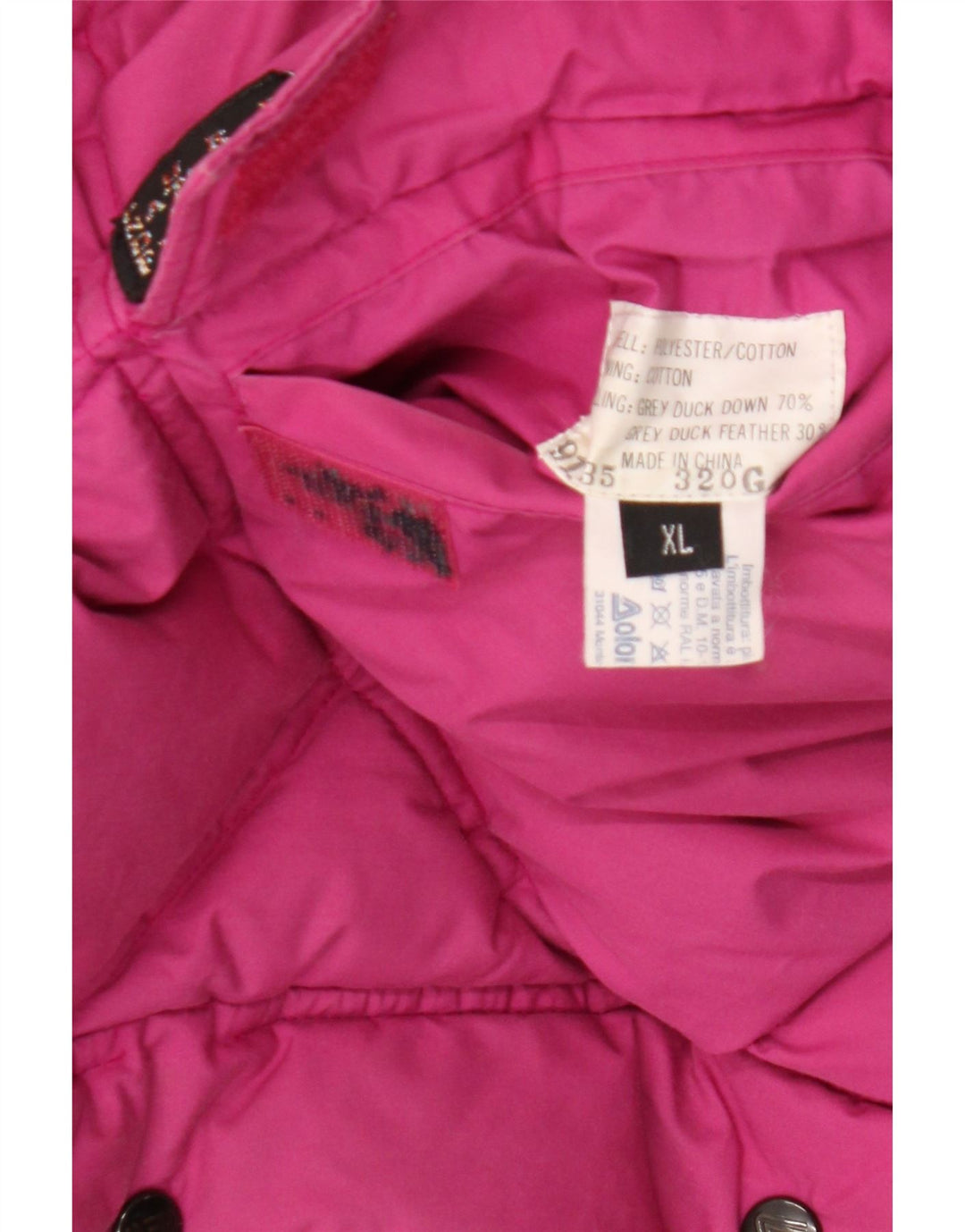 Jachetă căptușită reversibilă cu glugă pentru bărbați Dolomite UK 42 XL poliester roz