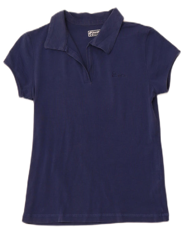 LOTTO Tricou Polo Fete 11-12 Ani Mic Bumbac Bleumarin