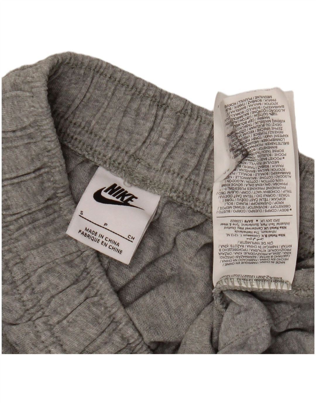 Pantaloni scurți sport Nike pentru bărbați, bumbac, gri mici
