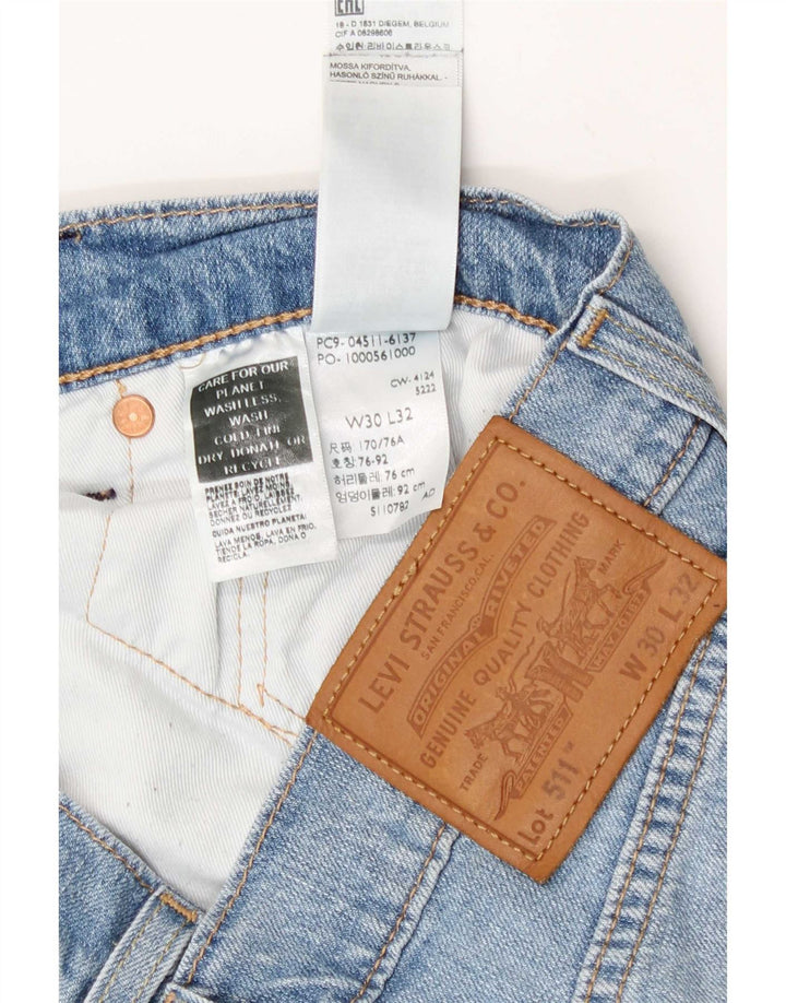 Blugi Levi's 511 Slim pentru bărbați W30 L32 Bumbac albastru