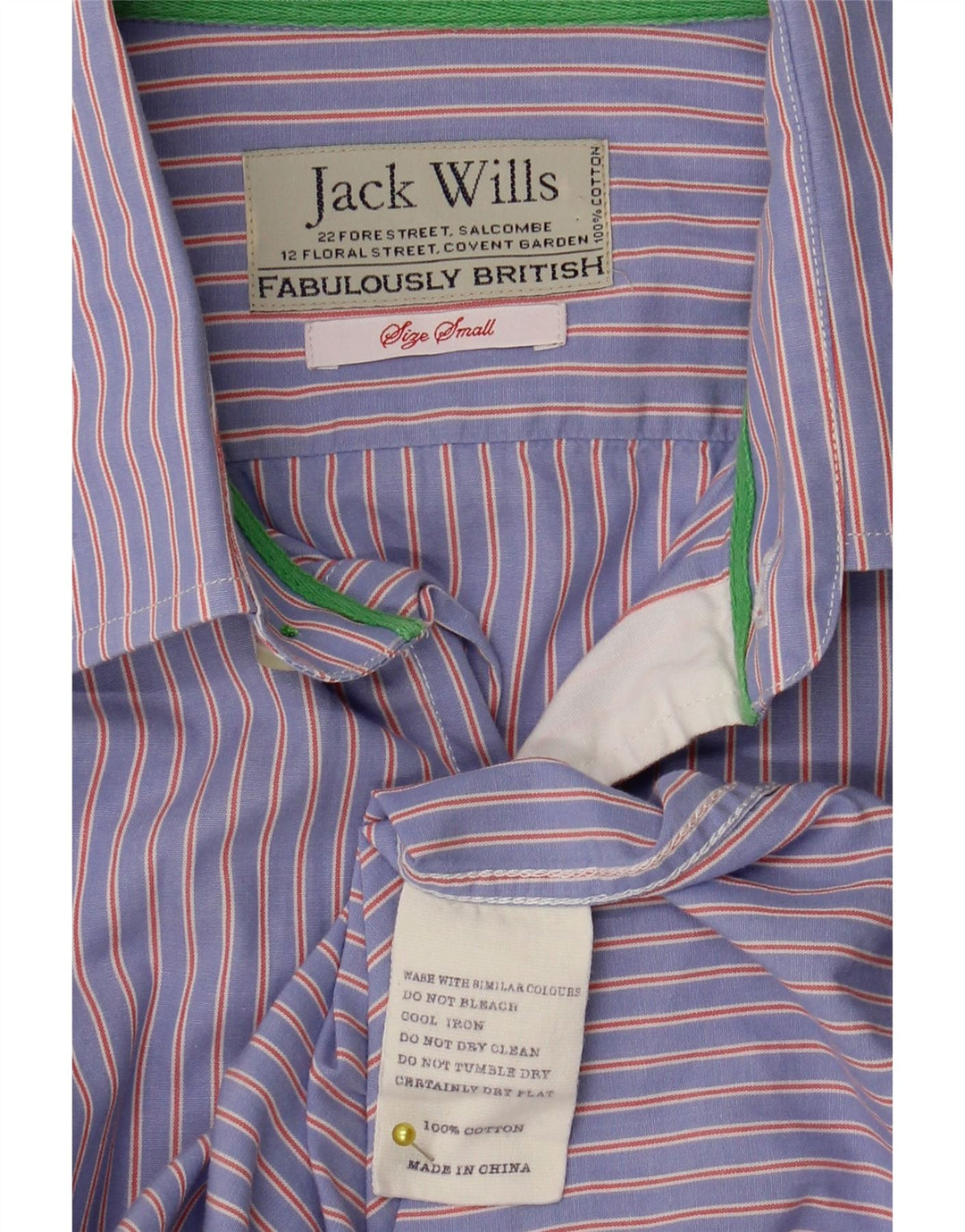 Cămașă formală pentru bărbați Jack Wills, bumbac cu dungi albastre mici