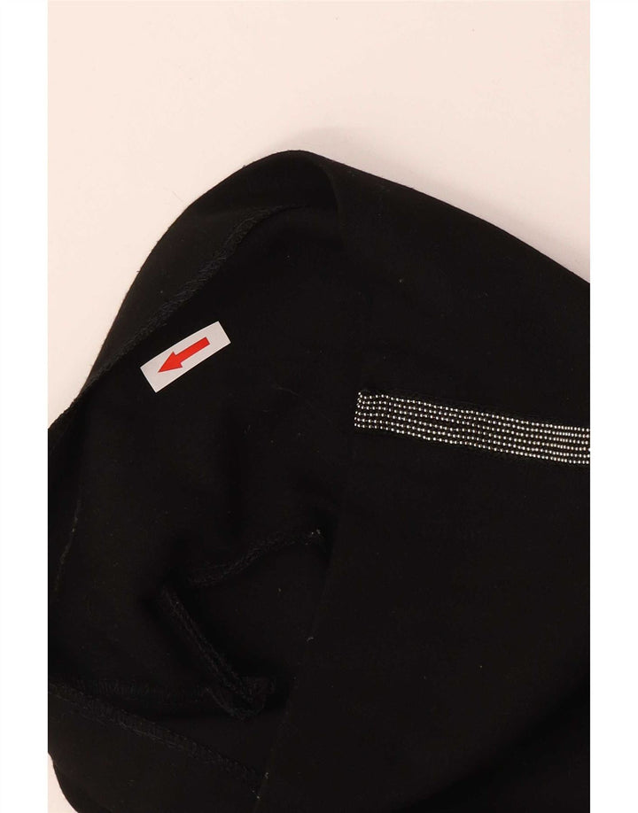 Pantaloni cu talie înaltă pentru femei Zara XS W24 Poliester negru