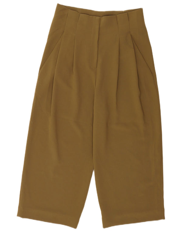 Pantaloni tăiați pentru femei cu talie înaltă Cos EU 42 Large W32 L24 Kaki