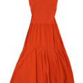 Rochie Maxi fără mâneci pentru femei Zara UK 8 Mic portocaliu