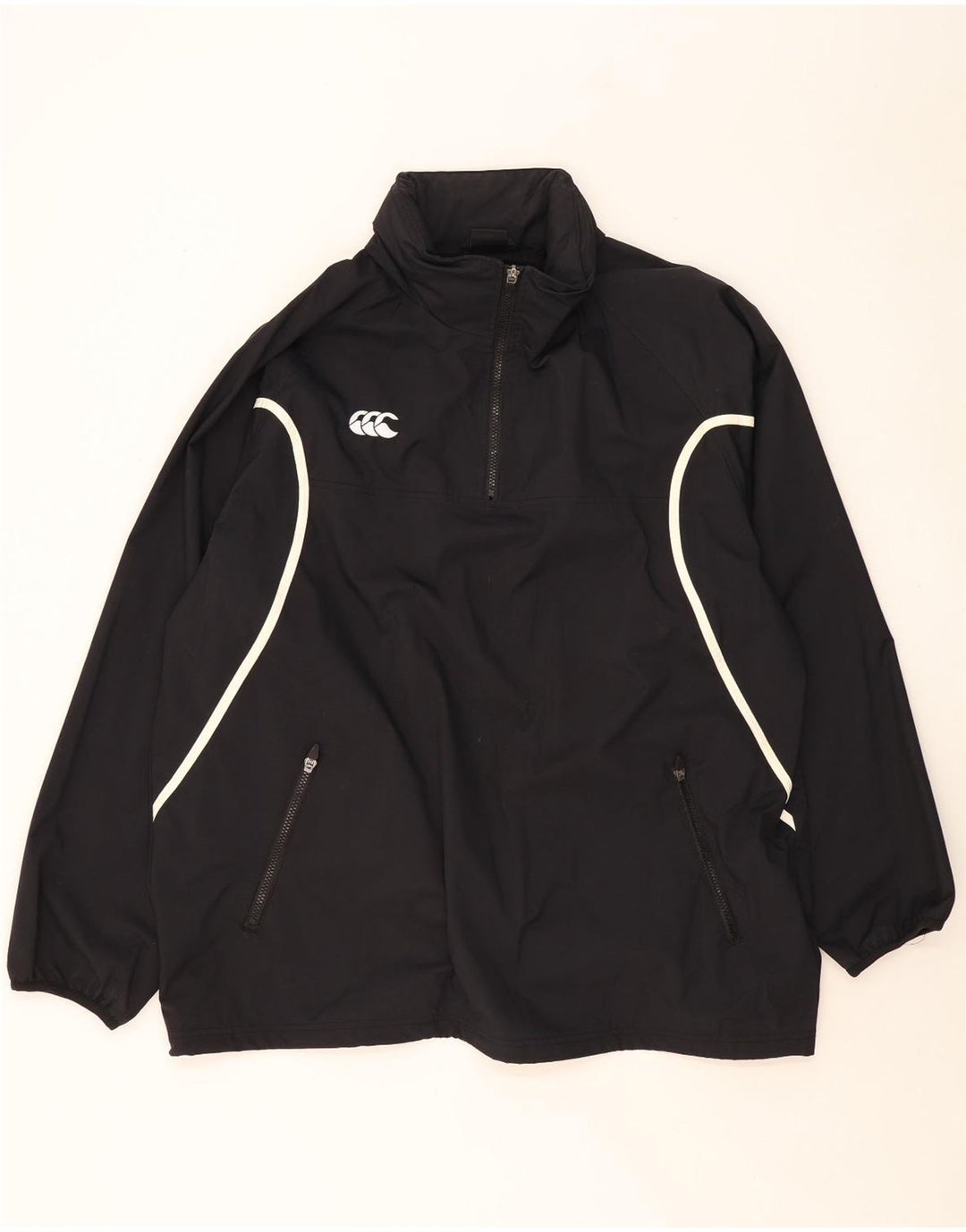 Jachetă de ploaie CANTERBURY pentru bărbați, UK 42 XL, nailon negru