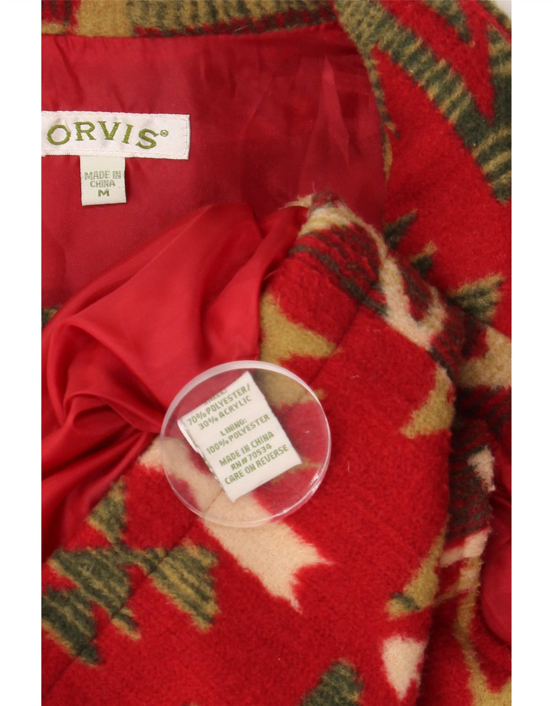 Gilet pentru femei Orvis UK 14 Medium Red Geometric