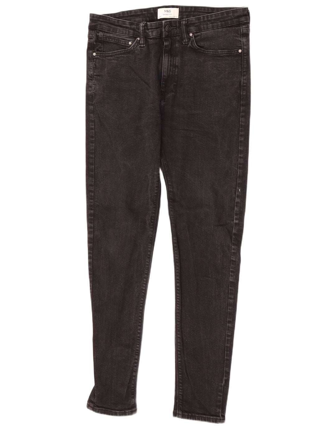 Blugi skinny pentru femei Marks & Spencer W34 L33 bumbac negru