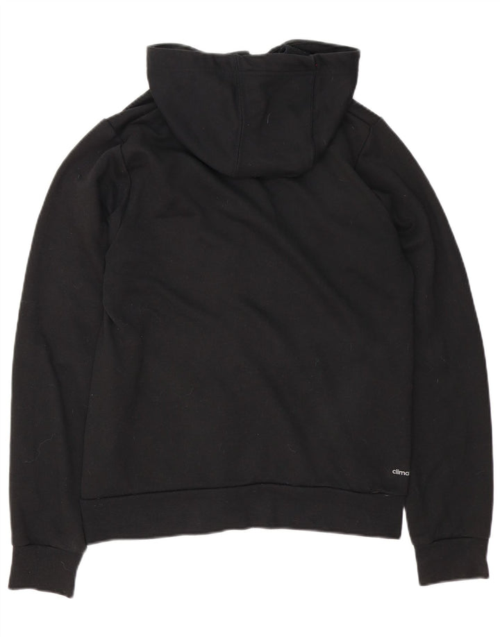 Pulover pentru bărbați Adidas Graphic, cu fermoar, poliester, negru