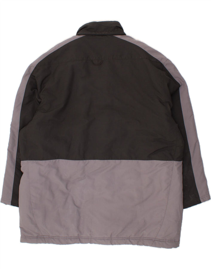 ADIDAS Mens Windbreaker Jacket UK 44 2XL Grey Colourblock Polyester Vintage Adidas and Second-Hand Adidas from Messina Hembry 