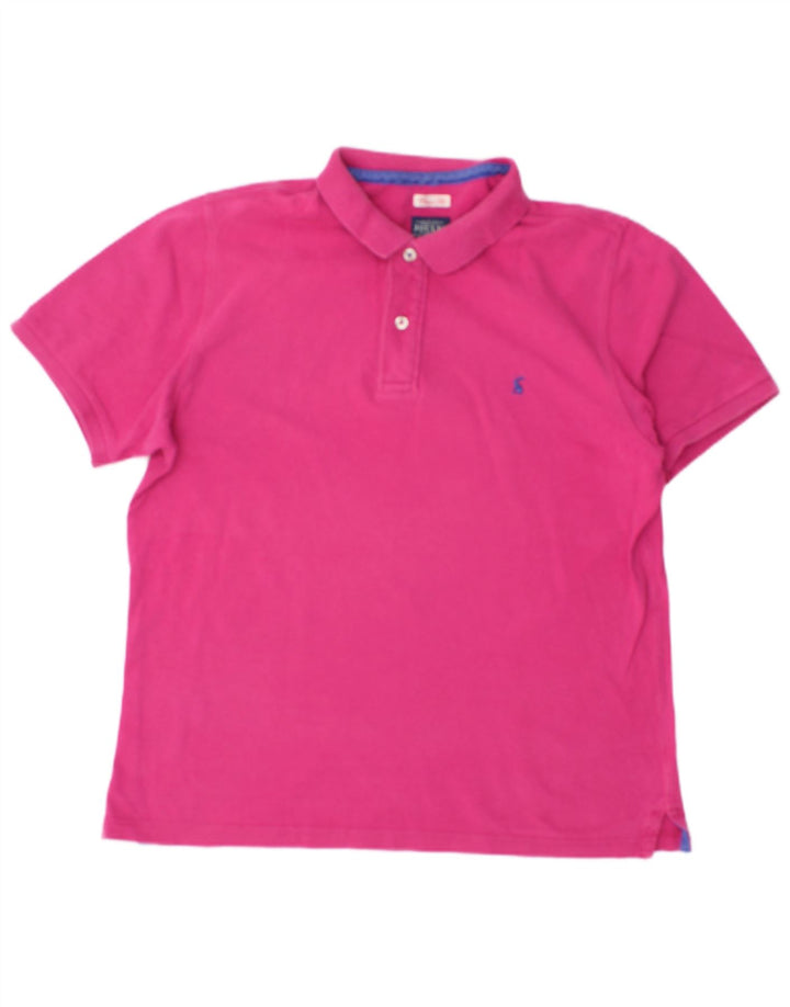 Tricou polo pentru bărbați JOULES, cu formă clasică, din bumbac roz mediu