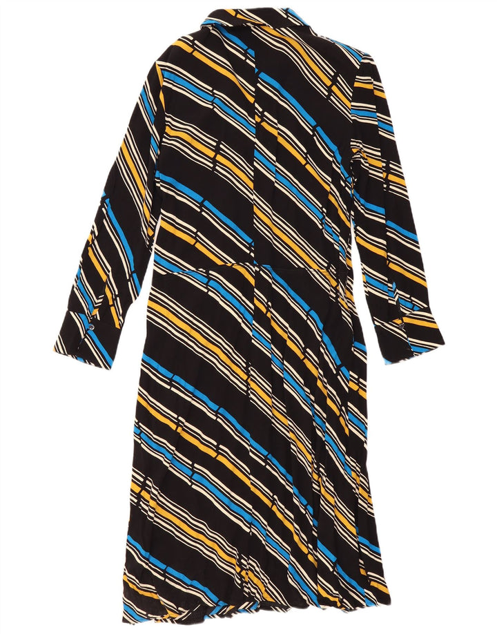 Max & Co. Rochie maxi cu maneci lungi pentru femei UK 12 Medium, multicolore, cu dungi