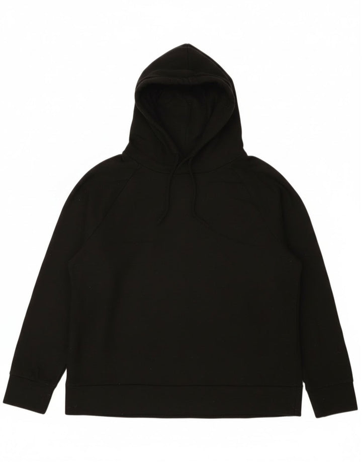 Eddie Bauer Pulover cu glugă cu formă largi pentru femei UK 14 Poliester mediu negru