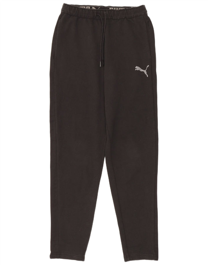 Pantaloni de trening Puma pentru bărbați, bumbac negru mic