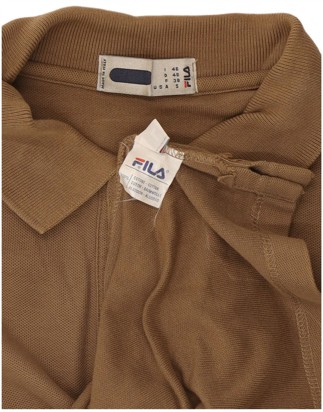 Tricou Polo Fila Bărbați Mic Bej Bumbac