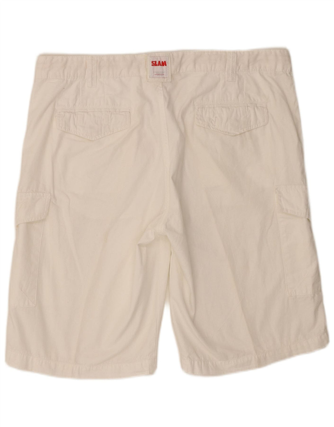 Pantaloni scurți cargo Slam pentru bărbați W38 XL, bumbac alb