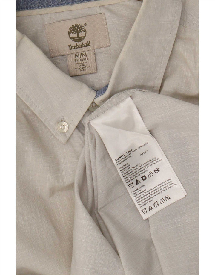 Cămașă pentru bărbați Timberland Slim Fit, bumbac gri mediu