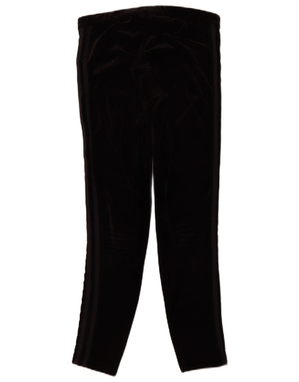 Leggings din velur pentru femei ADIDAS UK 12 Poliester mediu negru