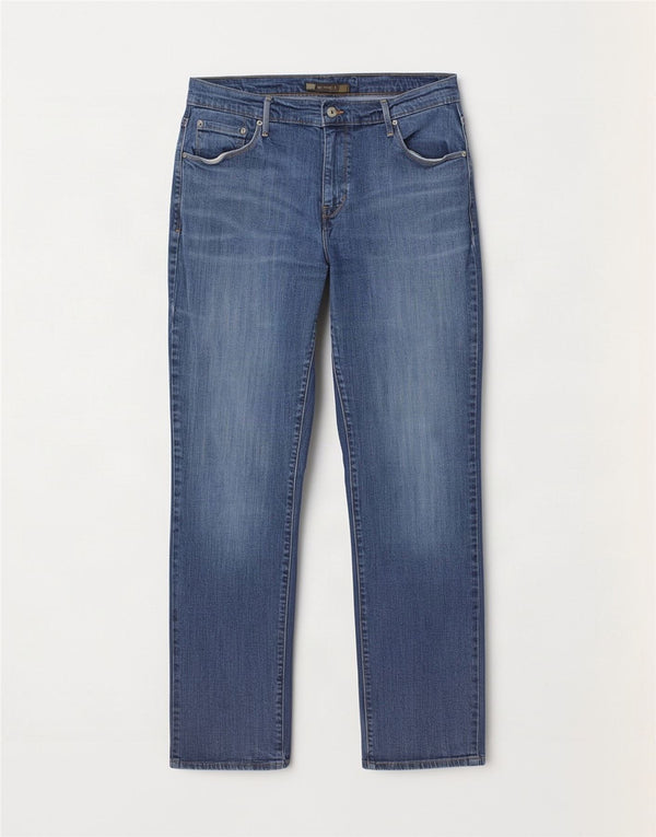Blugi drepti pentru femei Levi's 505 US 14 XL W32 L32 Bumbac albastru