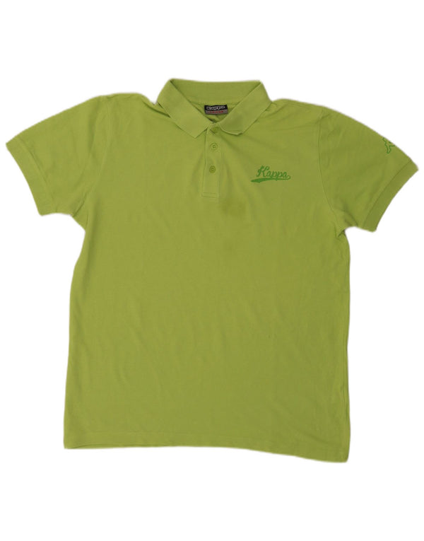 Tricou polo pentru bărbați Kappa, bumbac verde mare