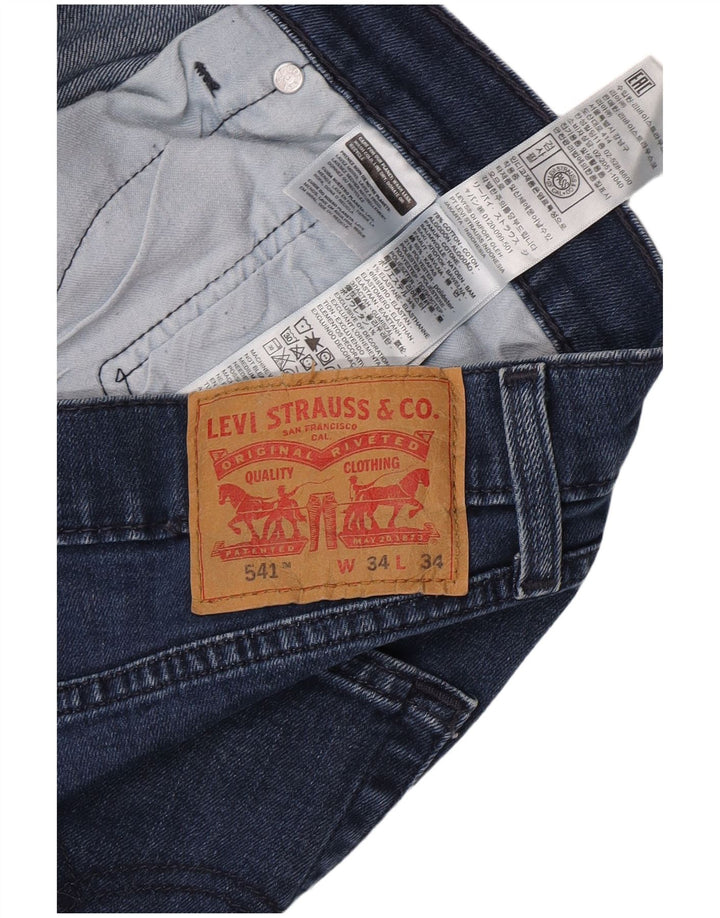 Blugi conici pentru bărbați Levi's 541 W34 L31 Bumbac albastru