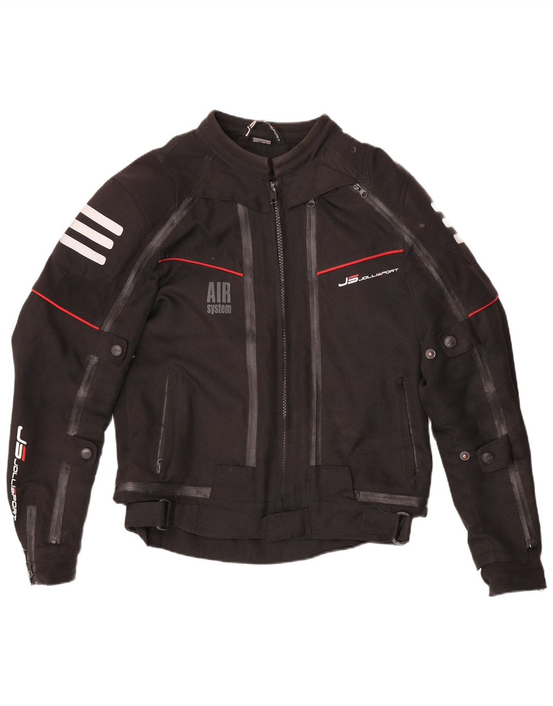 Jachetă pentru motociclete Jollisport pentru femei UK 16 Poliester negru mare
