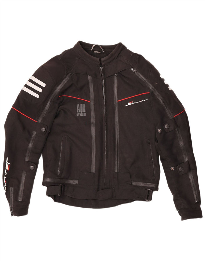 Jachetă pentru motociclete Jollisport pentru femei UK 16 Poliester negru mare